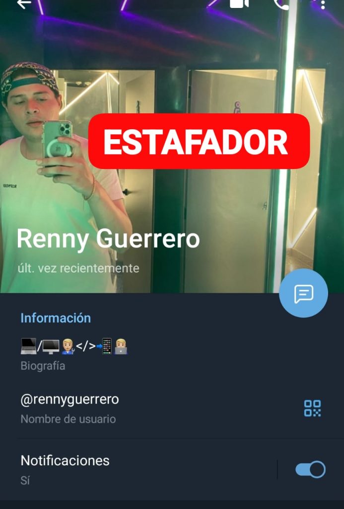 Renny Guerrero estafador